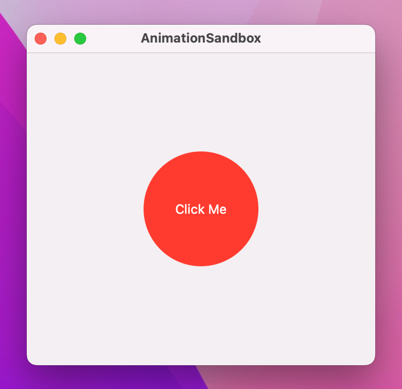 A red circle reading Click Me in white.